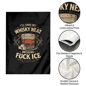 I Will Take My Whiskey Neat Because Fuck Ice Garden Flag Funny Political Drinking TS11 Print Your Wear