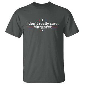Funny JD Vance 2025 I Don't Really Care Margaret T Shirt Vintage USA Flag Star TS11 Dark Heather Print Your Wear