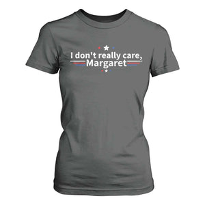 Funny JD Vance 2025 I Don't Really Care Margaret T Shirt For Women Vintage USA Flag Star TS11 Dark Heather Print Your Wear