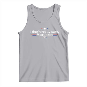Funny JD Vance 2025 I Don't Really Care Margaret Tank Top Vintage USA Flag Star TS11 Athletic Heather Print Your Wear