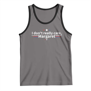 Funny JD Vance 2025 I Don't Really Care Margaret Tank Top Vintage USA Flag Star TS11 Deep Heather Black Print Your Wear