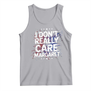 Funny JD Vance 2025 I Don't Really Care Margaret Tank Top Star TS11 Athletic Heather Print Your Wear