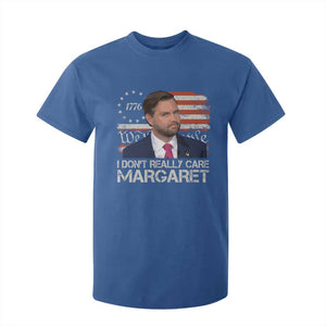 Funny JD Vance 2025 I Don't Really Care Margaret T Shirt For Kid Vintage Betsy Ross Flag TS11 Royal Blue Print Your Wear