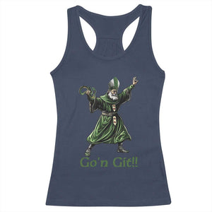 Funny St Patrick's Day Racerback Tank Top Go'n Git Saint Patrick Snake TS11 Navy Print Your Wear