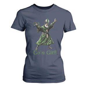 Funny St Patrick's Day T Shirt For Women Go'n Git Saint Patrick Snake TS11 Navy Print Your Wear