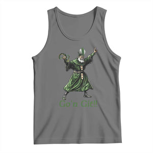 Funny St Patrick's Day Tank Top Go'n Git Saint Patrick Snake TS11 Black Heather Print Your Wear