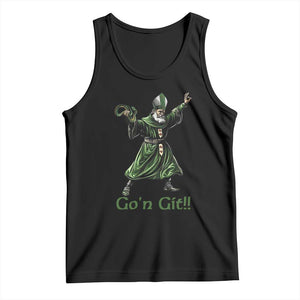 Funny St Patrick's Day Tank Top Go'n Git Saint Patrick Snake TS11 Black Print Your Wear