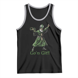 Funny St Patrick's Day Tank Top Go'n Git Saint Patrick Snake TS11 Black Athletic Heather Print Your Wear
