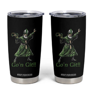 Funny St Patrick's Day Tumbler Cup Go'n Git Saint Patrick Snake TS11 Black Print Your Wear