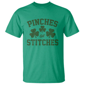Funny St Patrick's Day Pinches Get Stiches T Shirt Shamrock TS11 Irish Green Print Your Wear