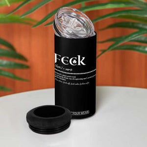 Funny Irish Pride 4 in 1 Can Cooler Tumbler Feck Definition Shamrocks St Patrick's Day TS11 Print Your Wear