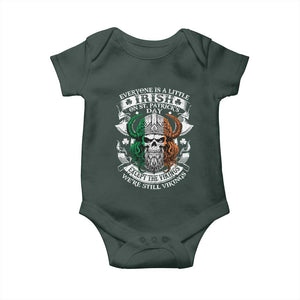 Funny Irish Viking Baby Onesie Everyone Is A Little Irish On St Patrick's Day TS11 Print Your Wear