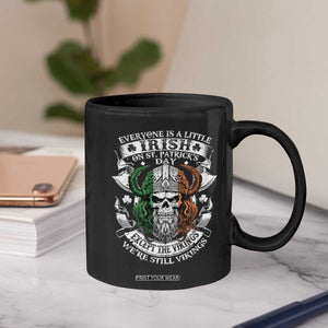 Funny Irish Viking Coffee Mug Everyone Is A Little Irish On St Patrick's Day TS11 Print Your Wear