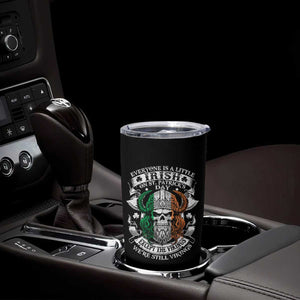 Funny Irish Viking Tumbler Cup Everyone Is A Little Irish On St Patrick's Day TS11 Print Your Wear