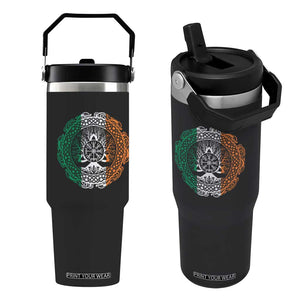 Norse Gaels Viking Yggdrasil Awe Tree Flip Straw Tumbler Irish St Patricks Day TS11 One Size: 30 oz Black Print Your Wear