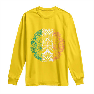 Norse Gaels Viking Yggdrasil Awe Tree Long Sleeve Shirt Irish St Patricks Day TS11 Daisy Print Your Wear