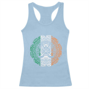 Norse Gaels Viking Yggdrasil Awe Tree Racerback Tank Top Irish St Patricks Day TS11 Light Blue Print Your Wear