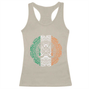 Norse Gaels Viking Yggdrasil Awe Tree Racerback Tank Top Irish St Patricks Day TS11 Sand Print Your Wear