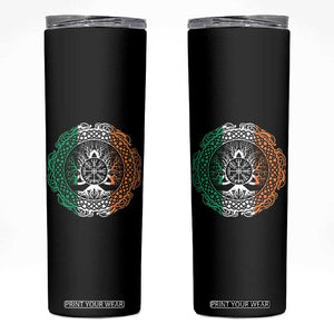 Norse Gaels Viking Yggdrasil Awe Tree Skinny Tumbler Irish St Patricks Day TS11 Black Print Your Wear