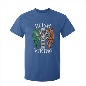 Irish Viking T Shirt For Kid Vintage Shamrock Celtic Viking Skull TS11 Royal Blue Print Your Wear