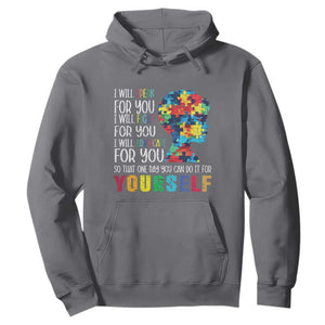 Autism Awareness Hoodie I Will Speak Fight Advocate For You So That One Day You Can Do It TS11 Charcoal Print Your Wear
