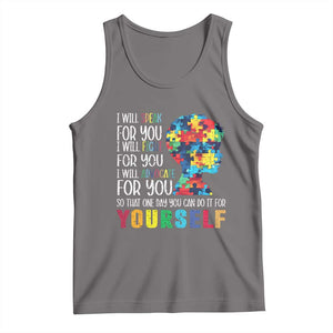 Autism Awareness Tank Top I Will Speak Fight Advocate For You So That One Day You Can Do It TS11 Deep Heather Print Your Wear
