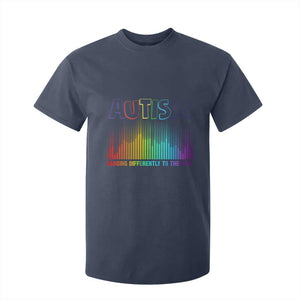 Autism Awareness T Shirt For Kid Autism Dancing Differently To The Beat TS11 Navy Print Your Wear