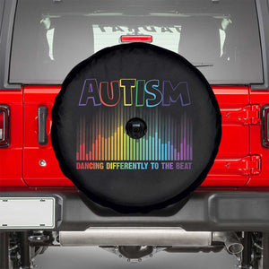 Autism Awareness Spare Tire Cover Autism Dancing Differently To The Beat TS11 Black Print Your Wear