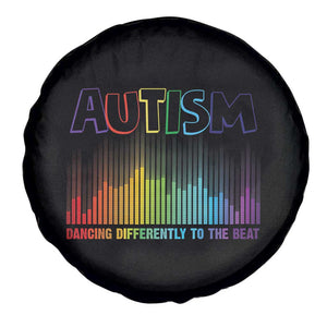 Autism Awareness Spare Tire Cover Autism Dancing Differently To The Beat TS11 Print Your Wear