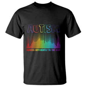 Autism Awareness T Shirt Autism Dancing Differently To The Beat TS11 Black Print Your Wear