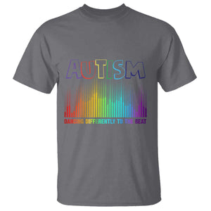 Autism Awareness T Shirt Autism Dancing Differently To The Beat TS11 Charcoal Print Your Wear