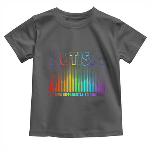 Autism Awareness Toddler T Shirt Autism Dancing Differently To The Beat TS11 Dark Heather Print Your Wear