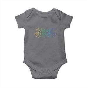 Celebrate Neurodiversity Baby Onesie Autism Awareness ASD ADHD Mental Health TS11 Charcoal Print Your Wear