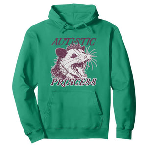Funny Autistic Princess Hoodie Autism Awareness Opposum TS11 Irish Green Print Your Wear