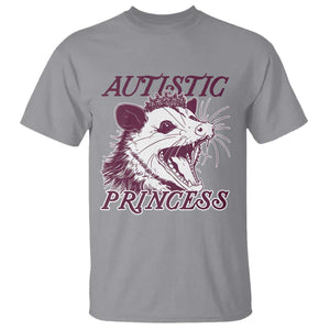Funny Autistic Princess T Shirt Autism Awareness Opposum TS11 Sport Gray Print Your Wear