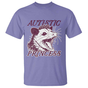Funny Autistic Princess T Shirt Autism Awareness Opposum TS11 Violet Print Your Wear