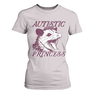 Funny Autistic Princess T Shirt For Women Autism Awareness Opposum TS11 Ice Gray Print Your Wear