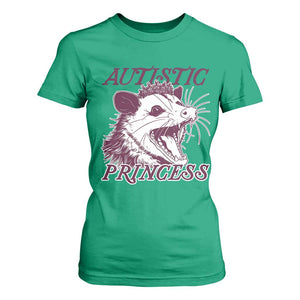 Funny Autistic Princess T Shirt For Women Autism Awareness Opposum TS11 Irish Green Print Your Wear