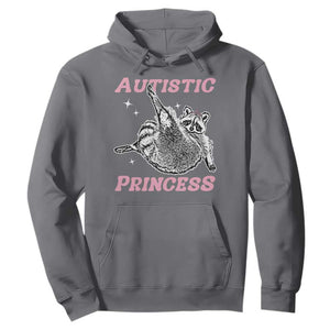 Funny Autistic Princess Hoodie Autism Awareness Raccoon TS11 Charcoal Print Your Wear