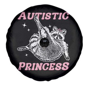 Funny Autistic Princess Spare Tire Cover Autism Awareness Raccoon TS11 Print Your Wear