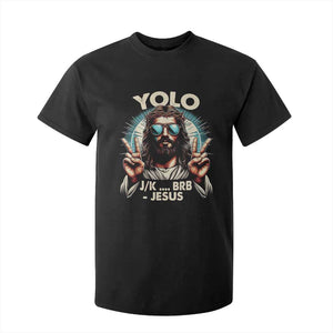 Funny Resurrection Christians Easter Day T Shirt For Kid Yolo JK BRB Jesus TS11 Black Print Your Wear