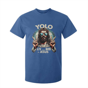 Funny Resurrection Christians Easter Day T Shirt For Kid Yolo JK BRB Jesus TS11 Royal Blue Print Your Wear
