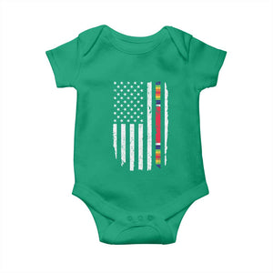 WW2 World War II Vintage American Flag Baby Onesie TS11 Irish Green Print Your Wear