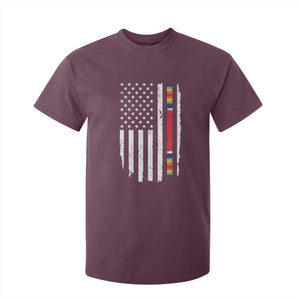WW2 World War II Vintage American Flag T Shirt For Kid TS11 Maroon Print Your Wear