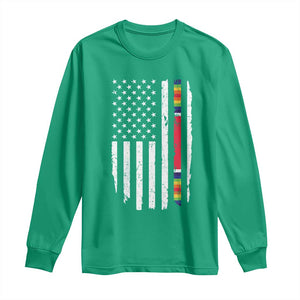 WW2 World War II Vintage American Flag Long Sleeve Shirt TS11 Irish Green Print Your Wear