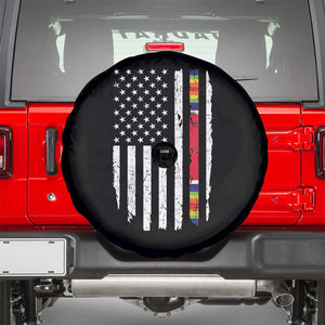 WW2 World War II Vintage American Flag Spare Tire Cover TS11 Black Print Your Wear