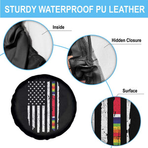 WW2 World War II Vintage American Flag Spare Tire Cover TS11 Print Your Wear