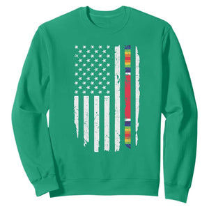 WW2 World War II Vintage American Flag Sweatshirt TS11 Irish Green Print Your Wear