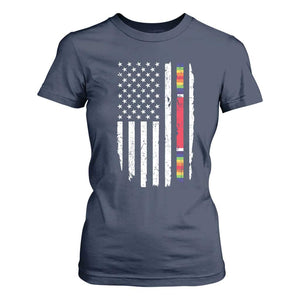 WW2 World War II Vintage American Flag T Shirt For Women TS11 Navy Print Your Wear