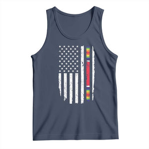 WW2 World War II Vintage American Flag Tank Top TS11 Navy Print Your Wear